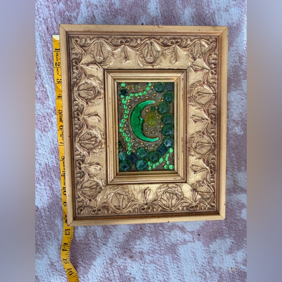 Gold Framed Green Mosaic Art - Picture 2 of 7
